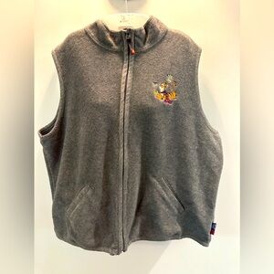 Tigger 100 Acre Wood Disney ladies Zip up vest Size 1XL